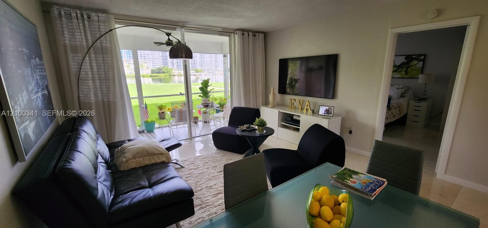 View from dining and living room