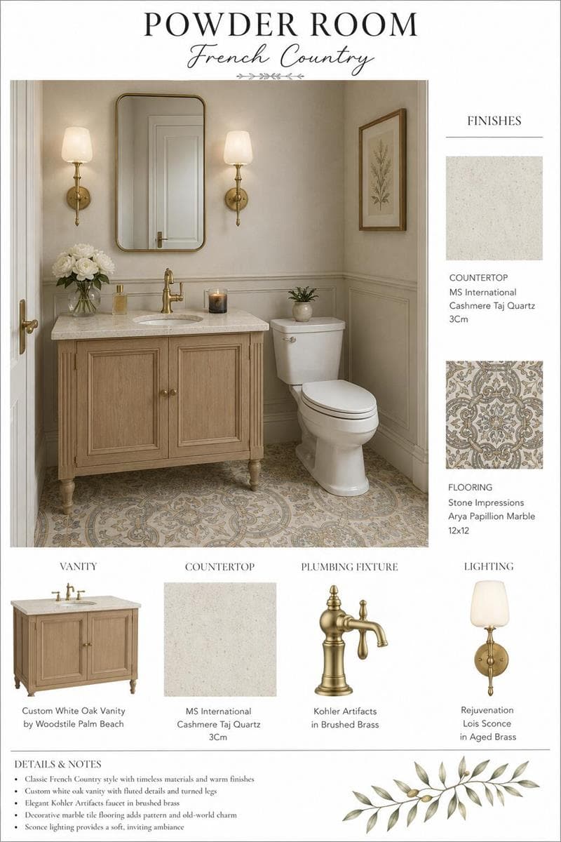 Powder Room Rendering