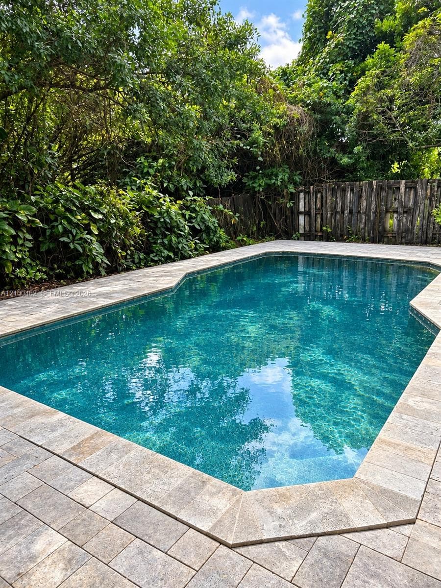 Pool water rendering with Ai virtual to show potential