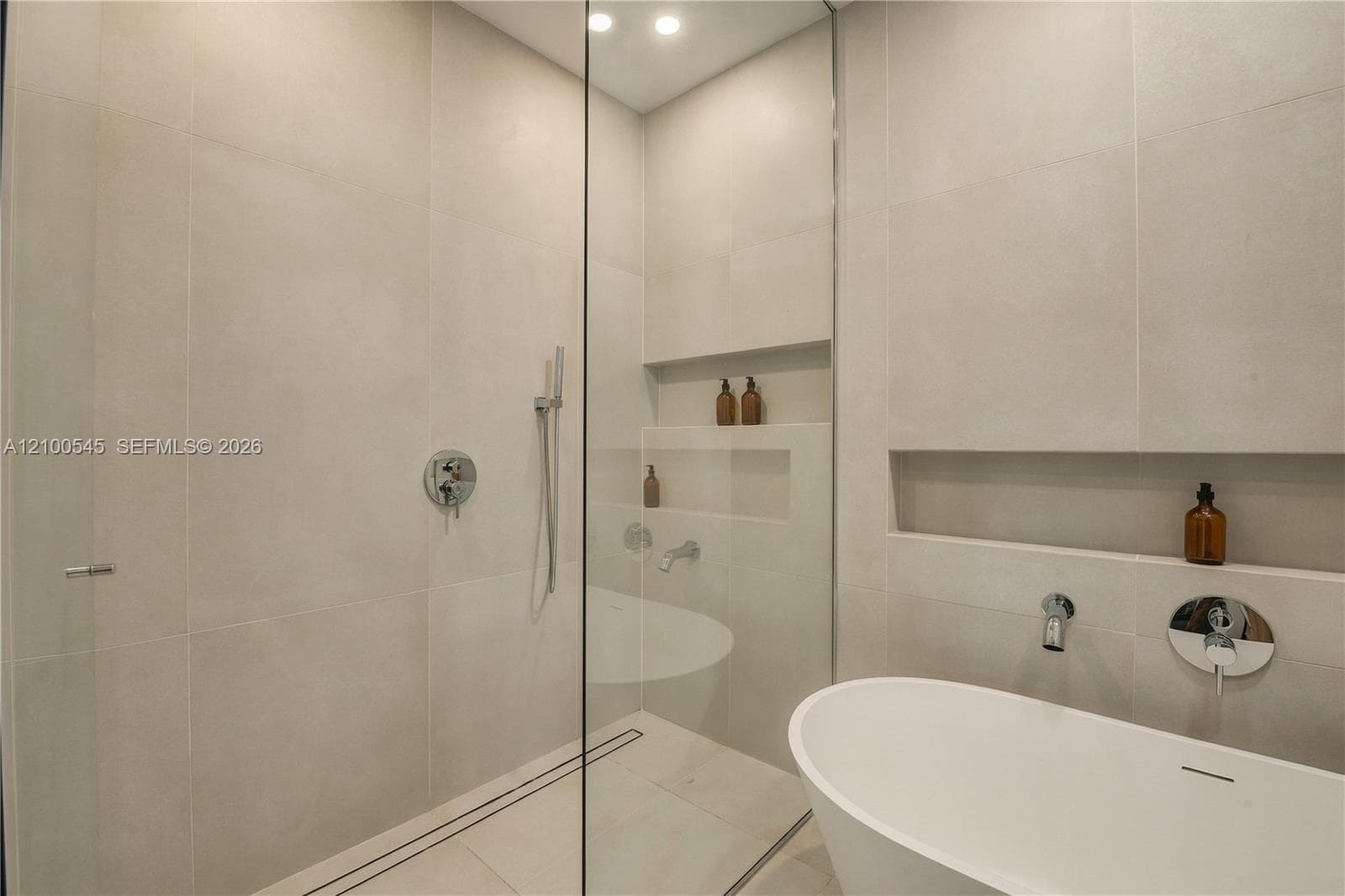 Primary Shower and Bath