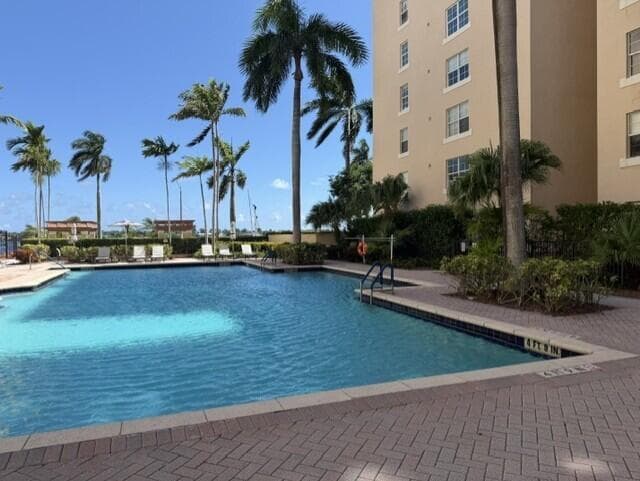 Pool facing east
