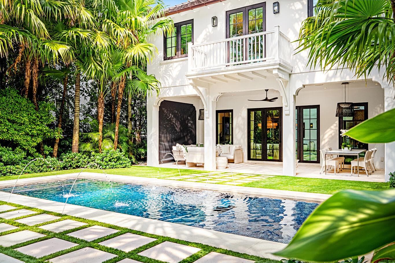 Pool to Main House