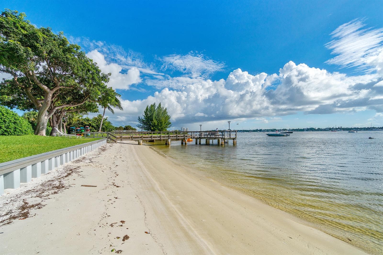 Private beach
