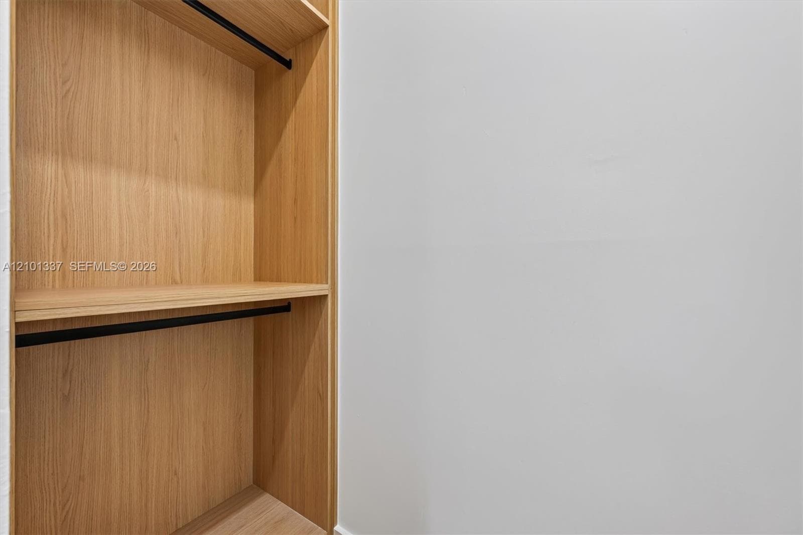 enclosed closet - 2nd bedroom