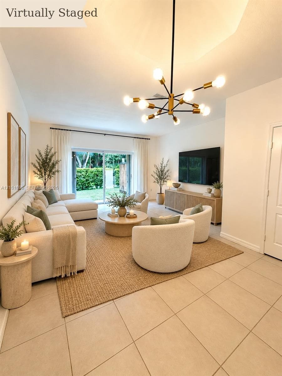 Virtually Staged Living ROom