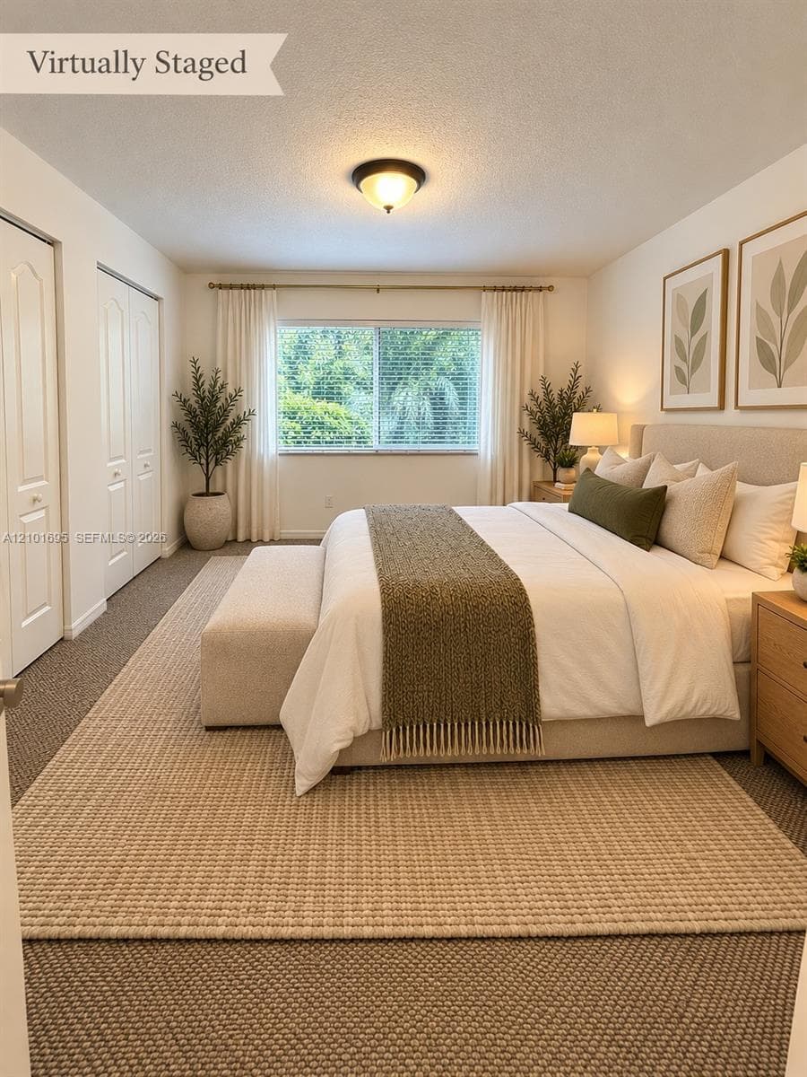Virtually Staged Bedroom