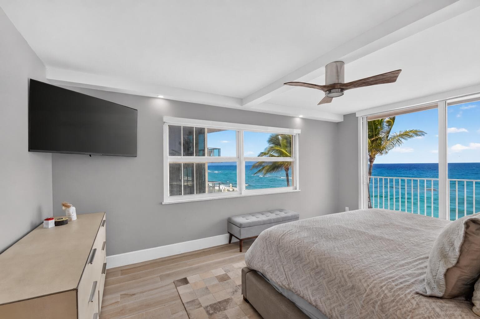 Second view from Master Bedroom ocean fo