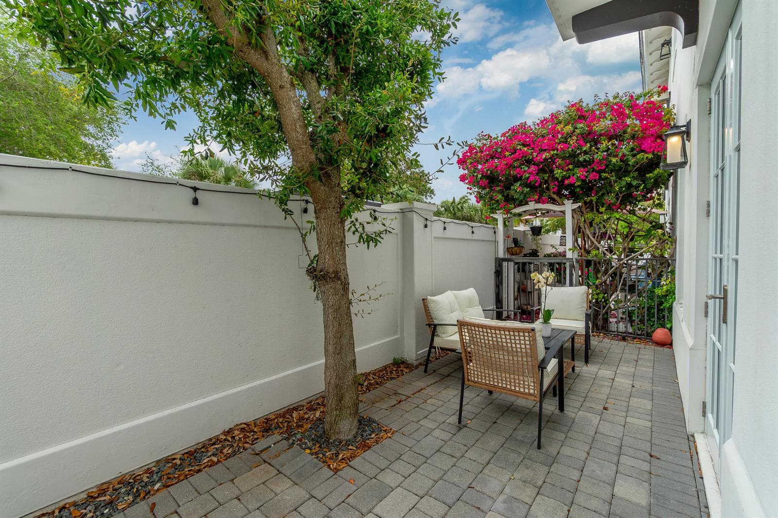 Private outdoor patio