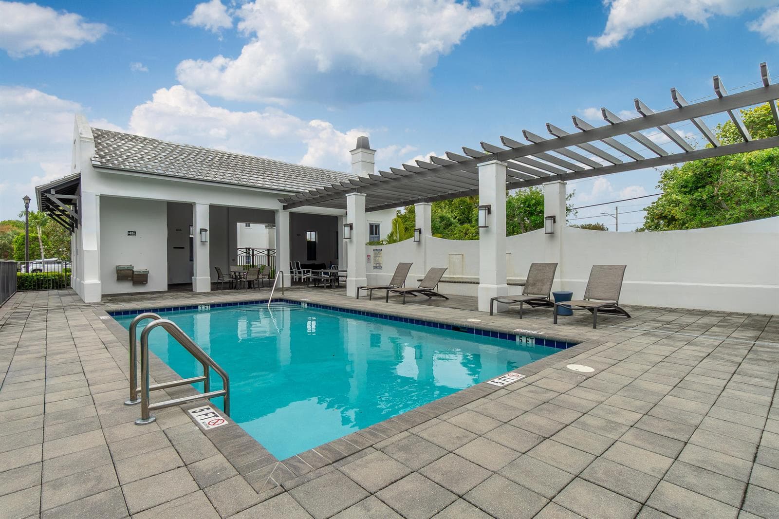 Aerial of pool
