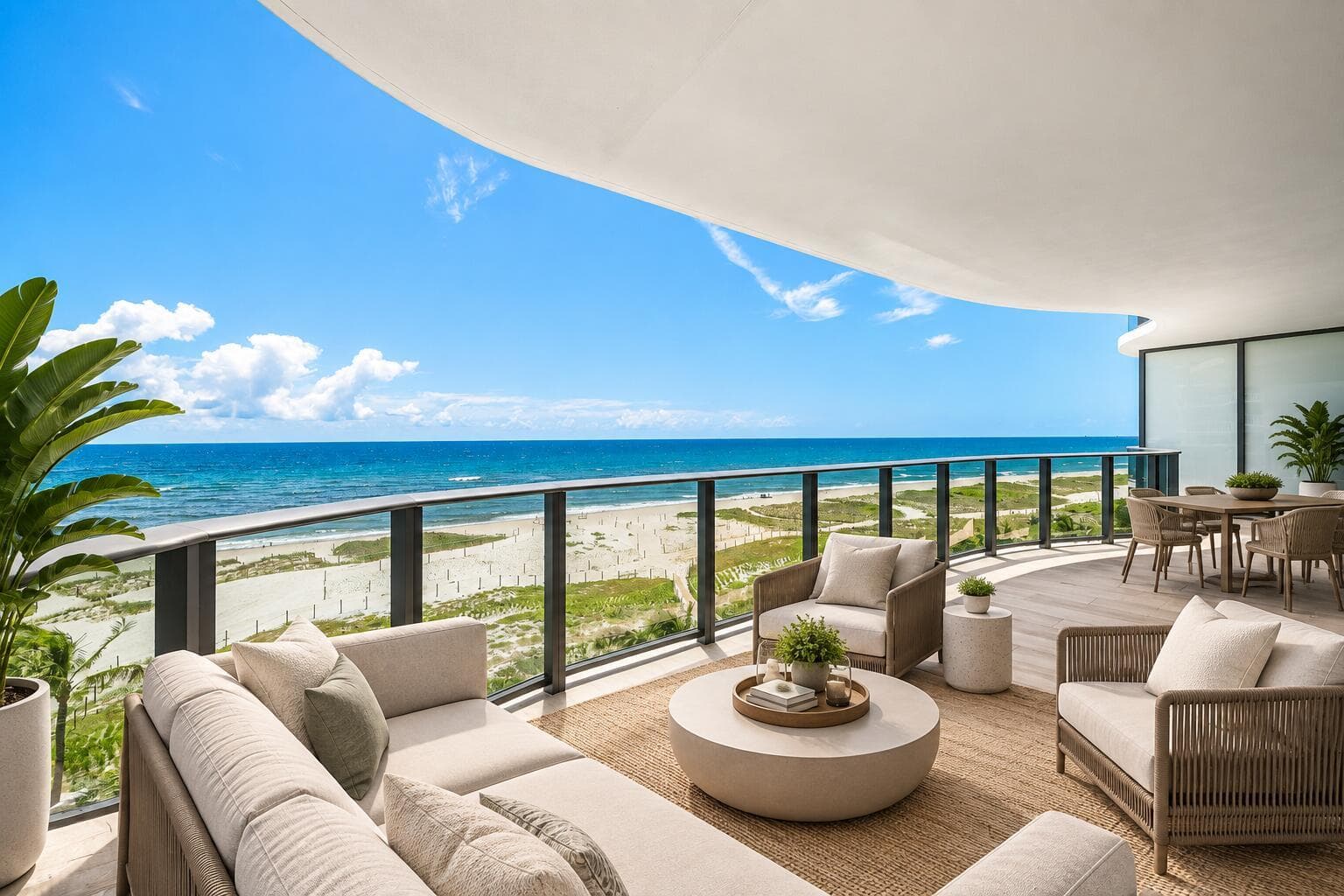Luxury terrace AI patio set