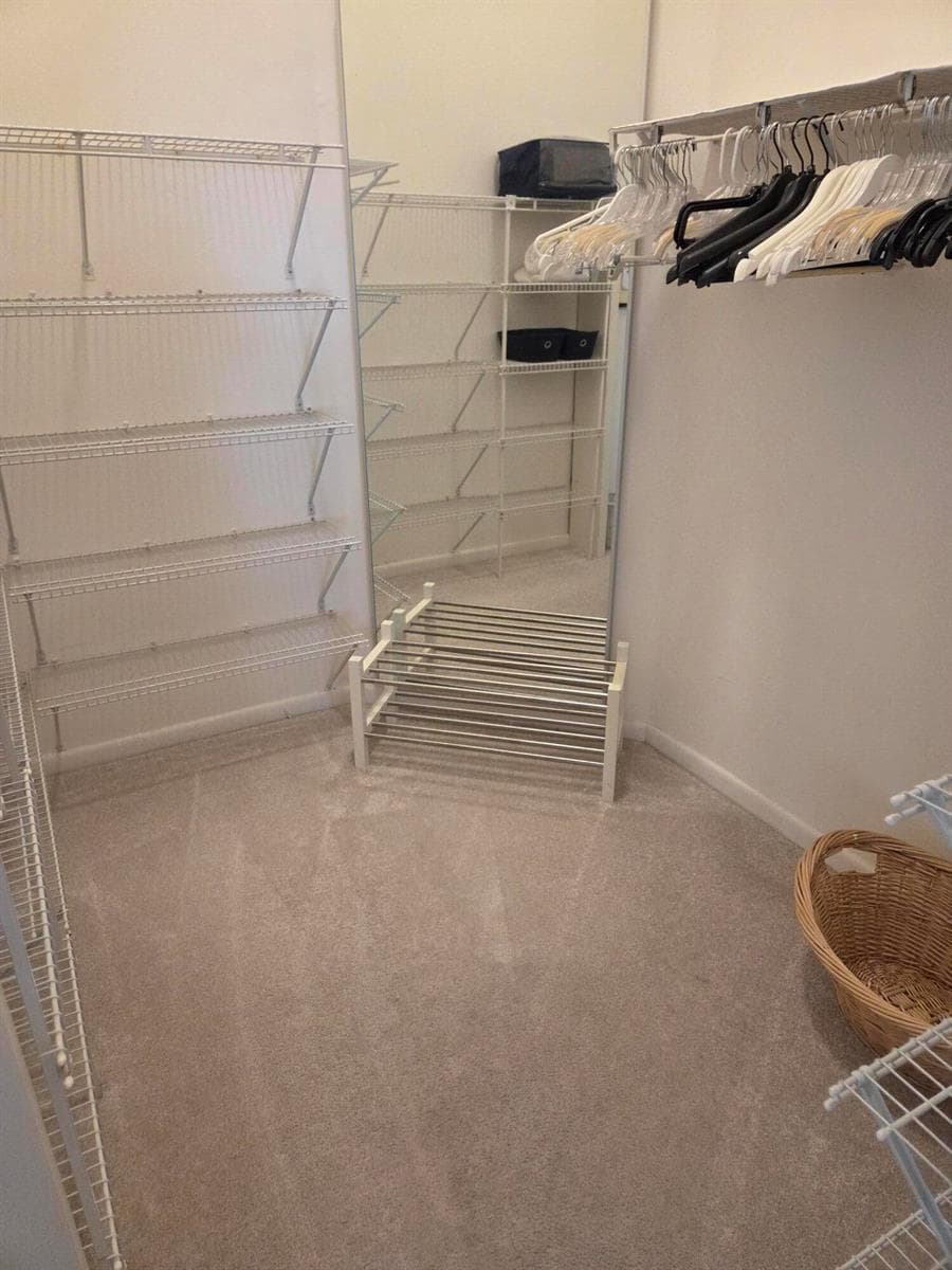 Master bedroom closet