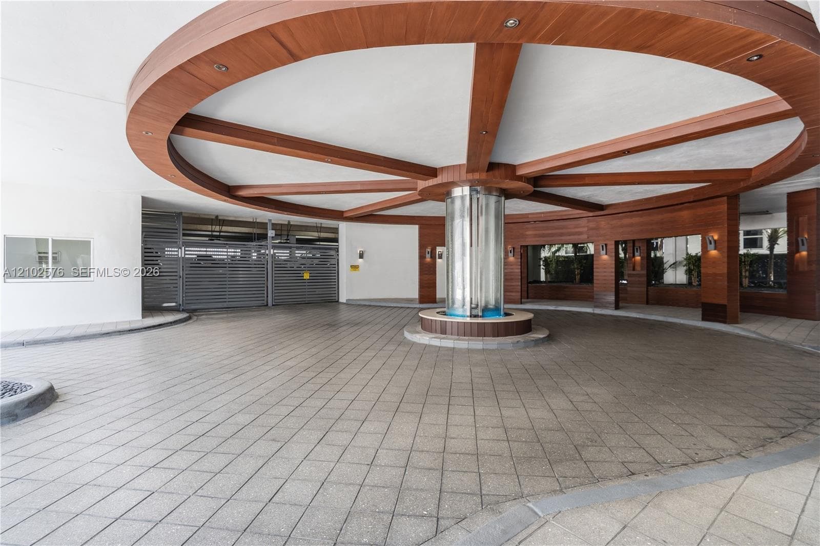 Entrance to parking garage