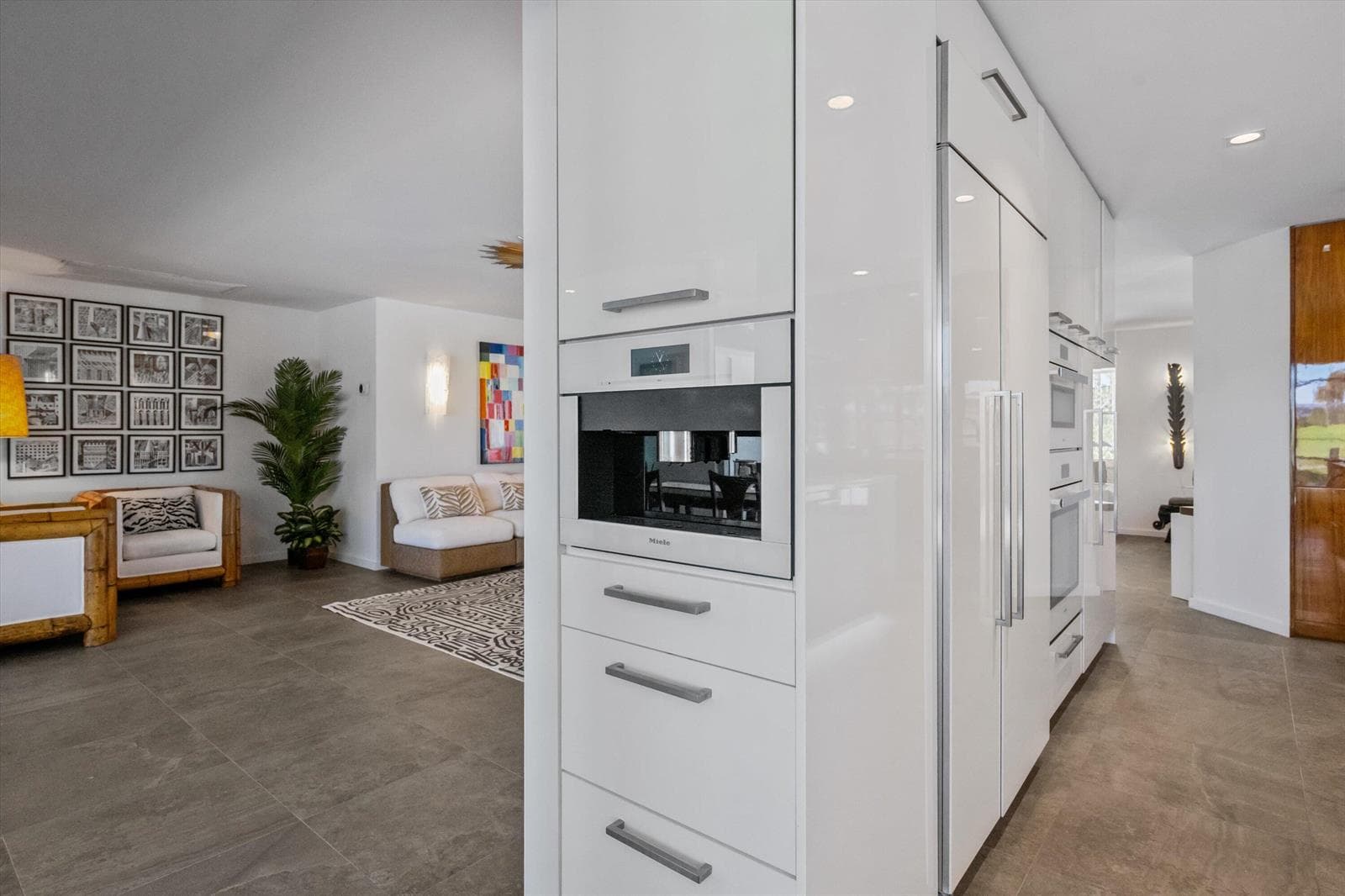 built-in coffee maker