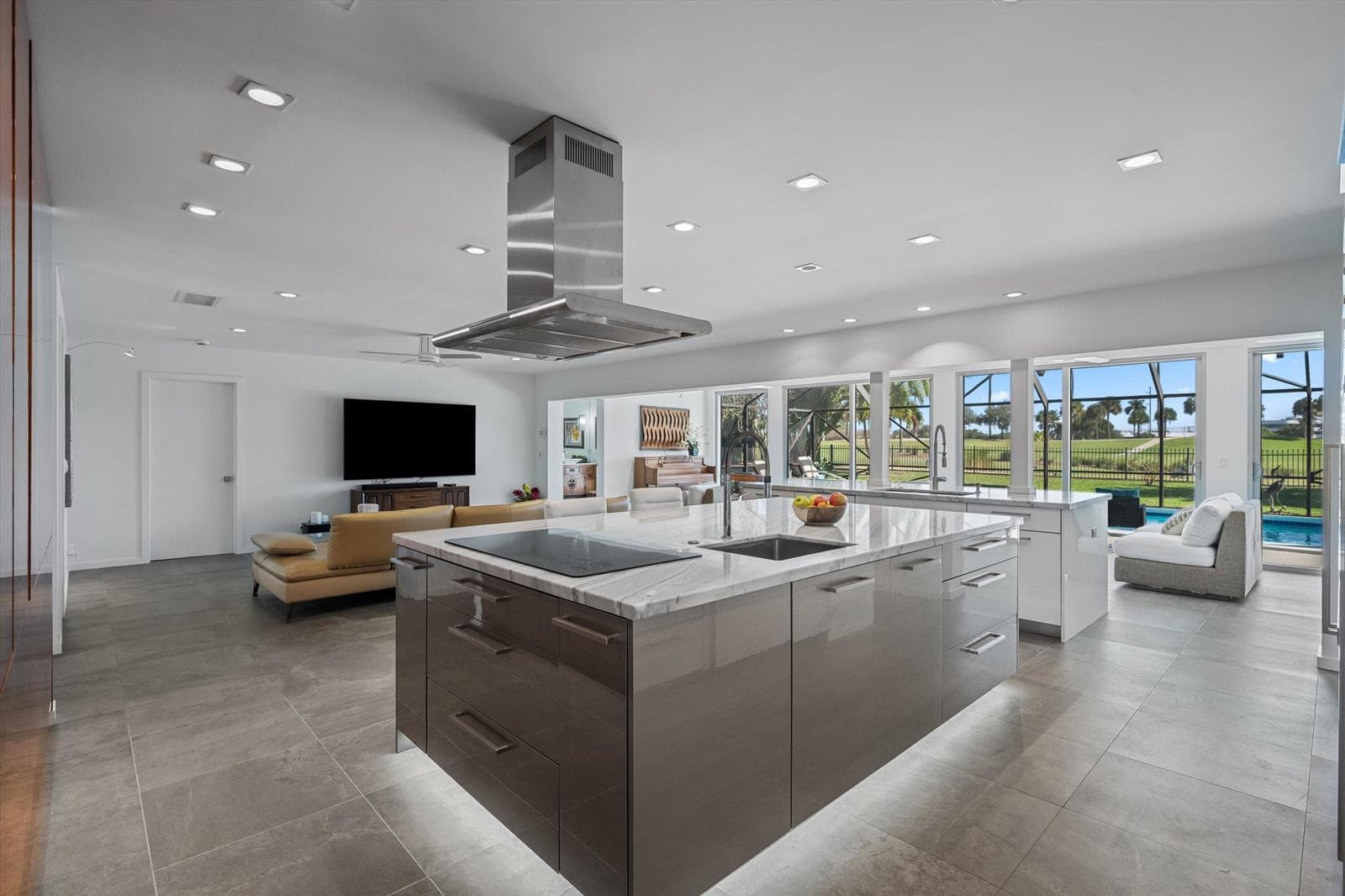 kitchen with view