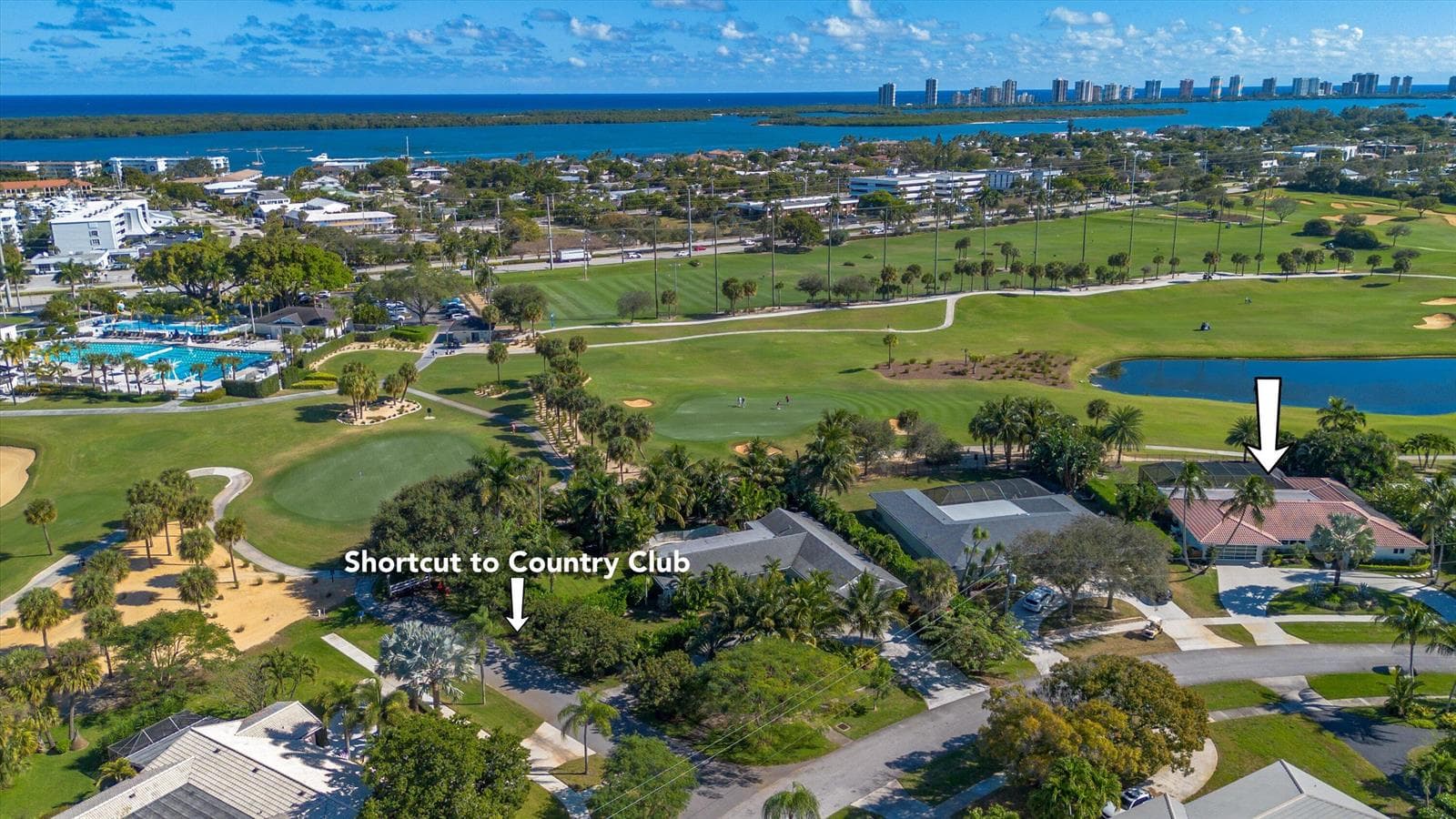 short distance to the Clubhouse