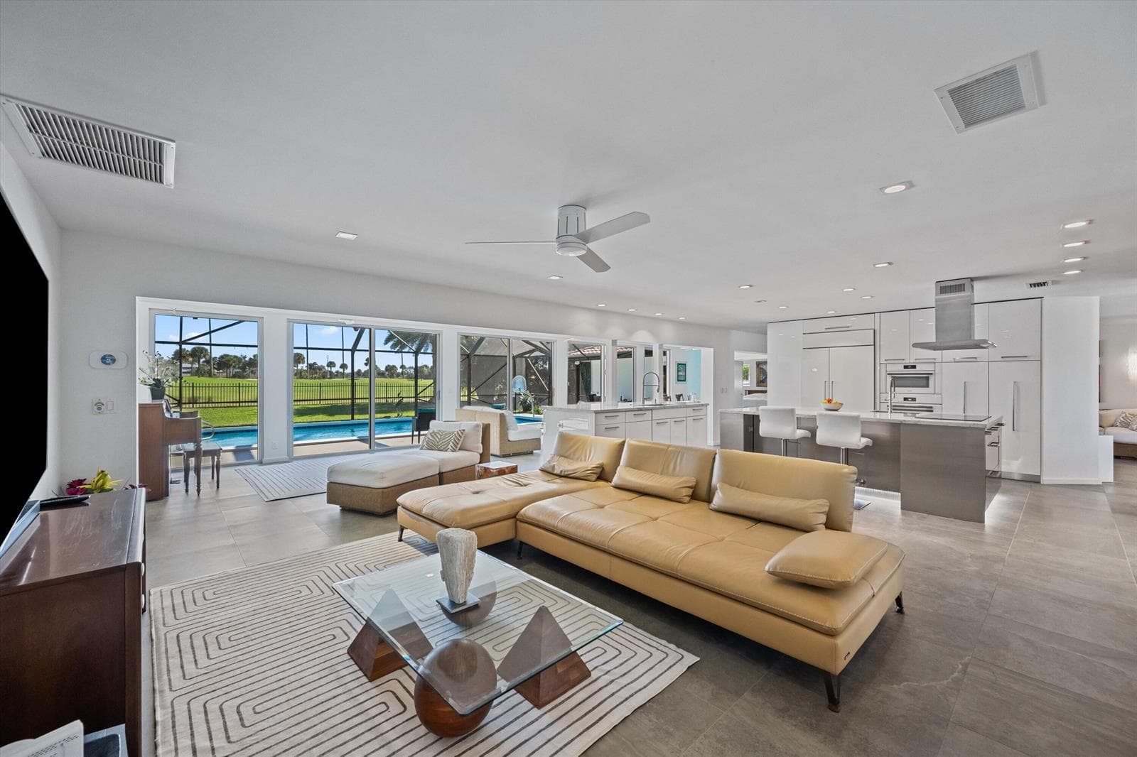 open concept living area