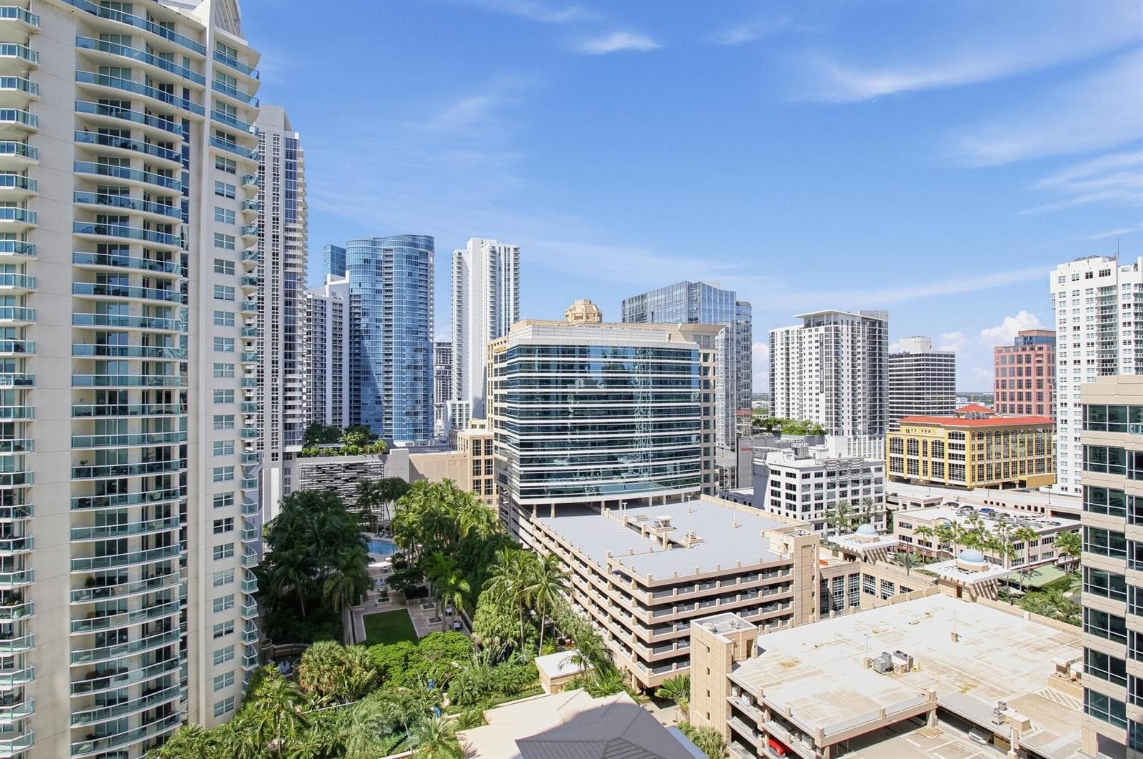 Downtown views from back balcony