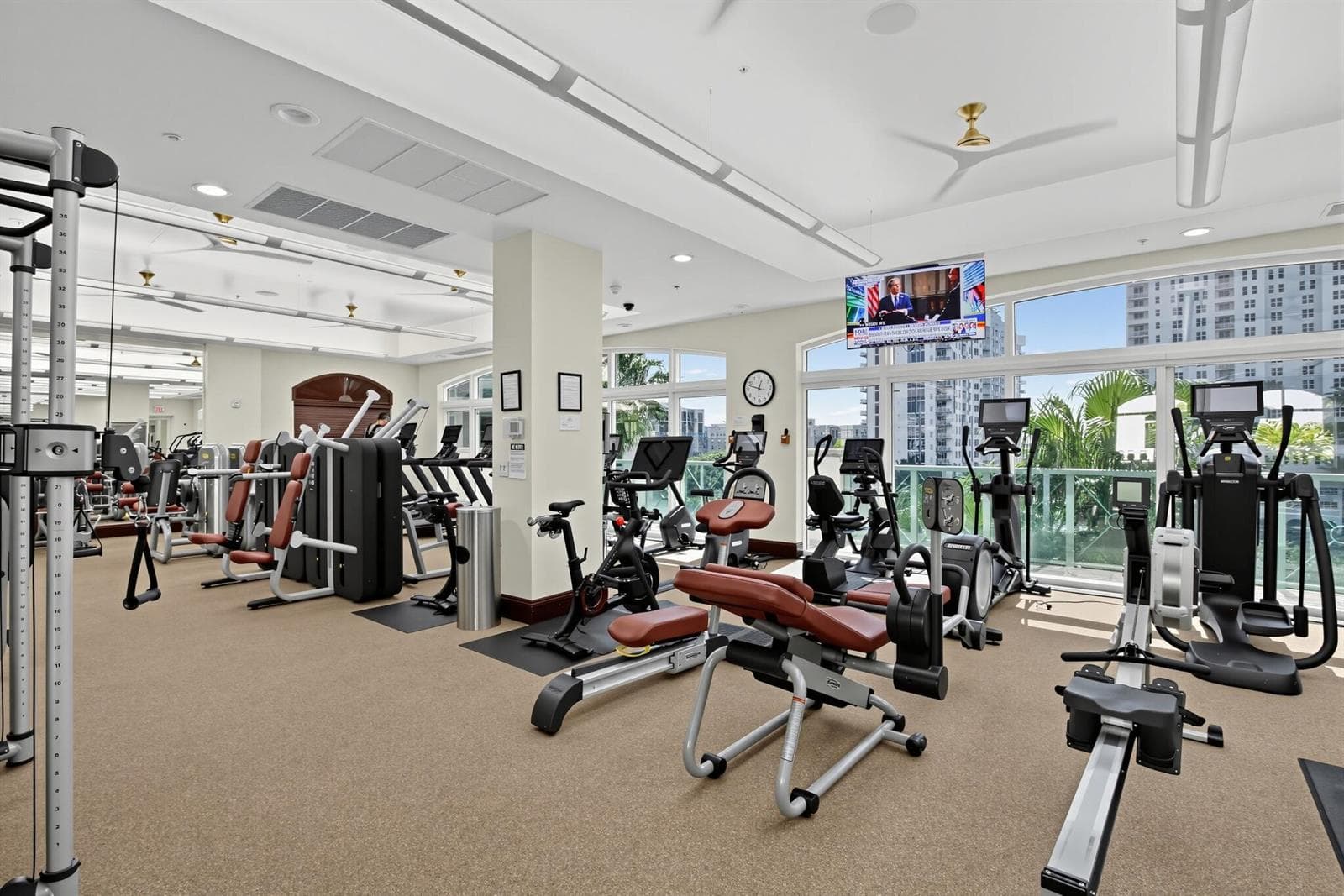 Gym with all kinds of equipment