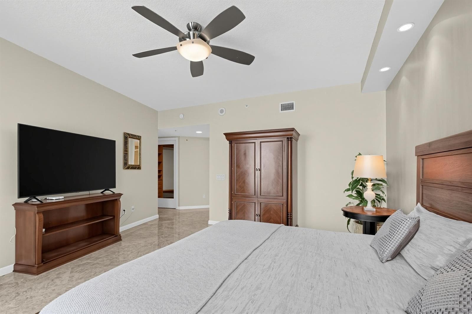 Ceiling Fan in Primary Bedroom