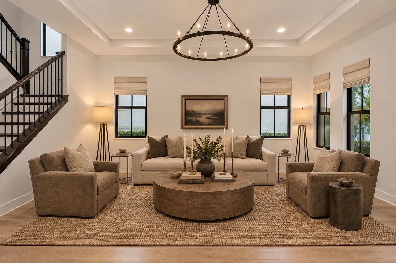 Warm Neutral Modern Living Room