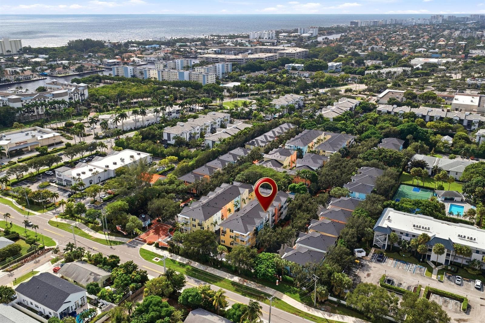 Aerial view Southeast