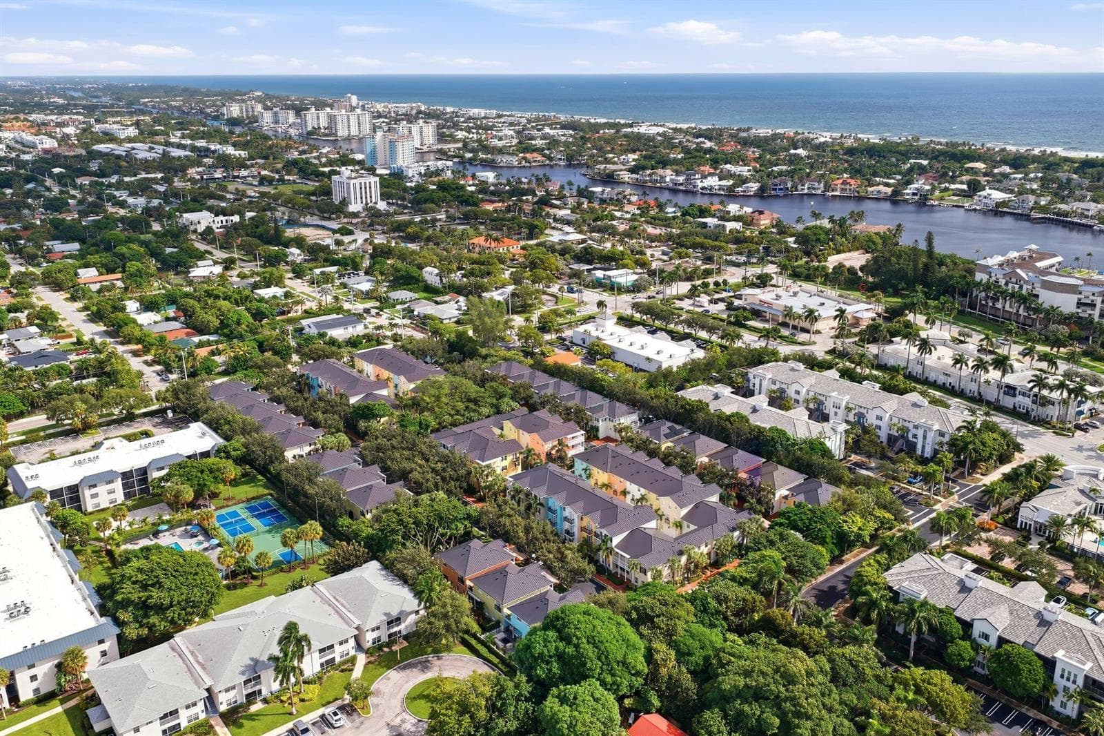 Aerial view Northeast ocean