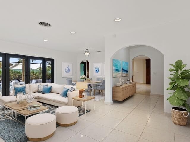 Living Dining Foyer staged