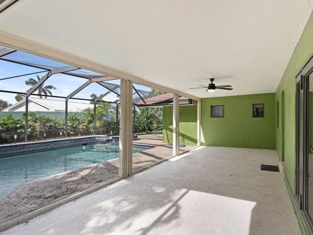 Pool patio area