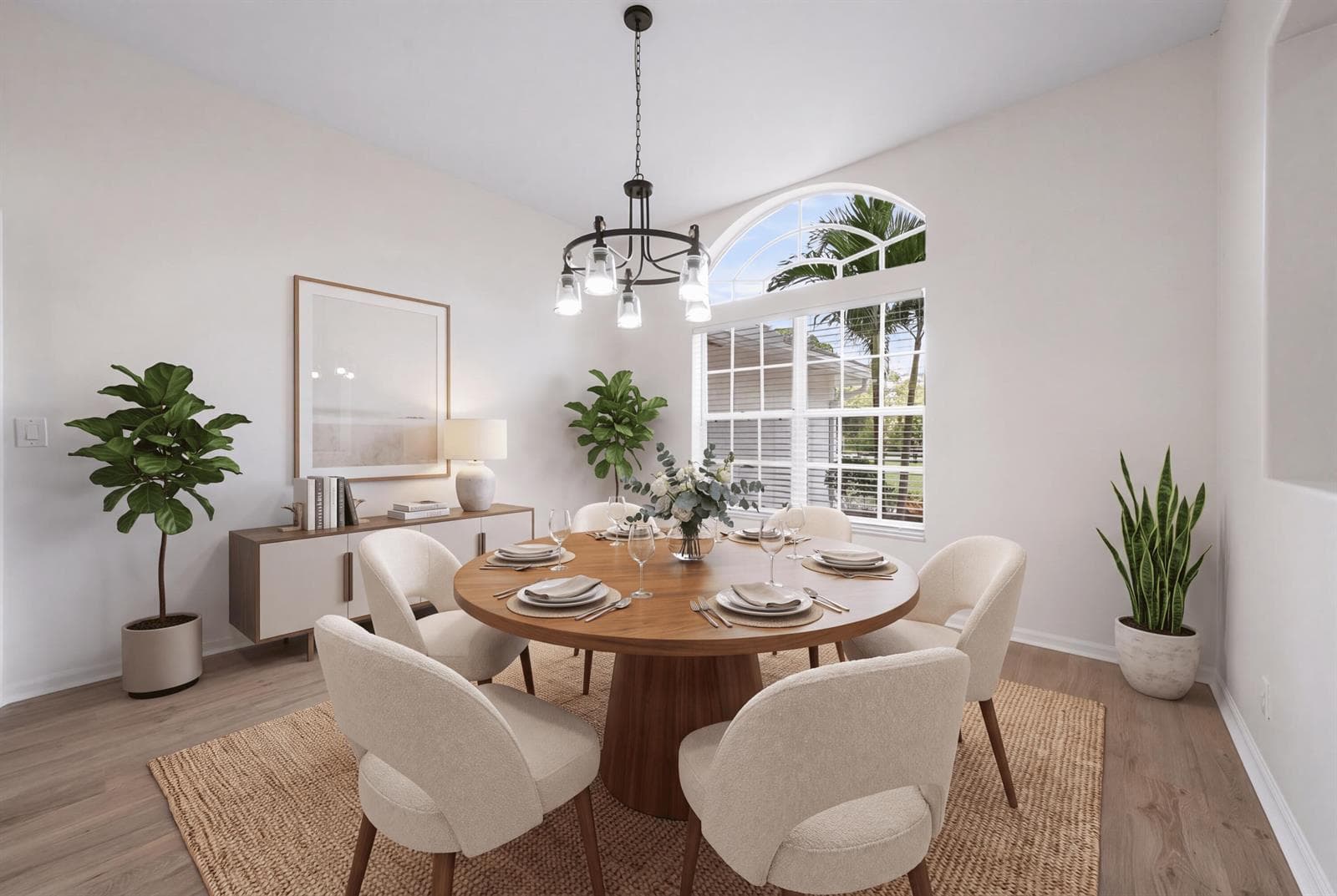 Virtually Staged Dining Room