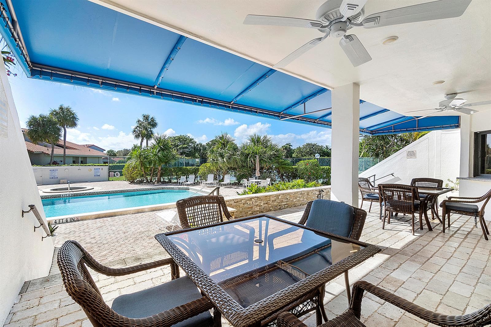 Poolside area