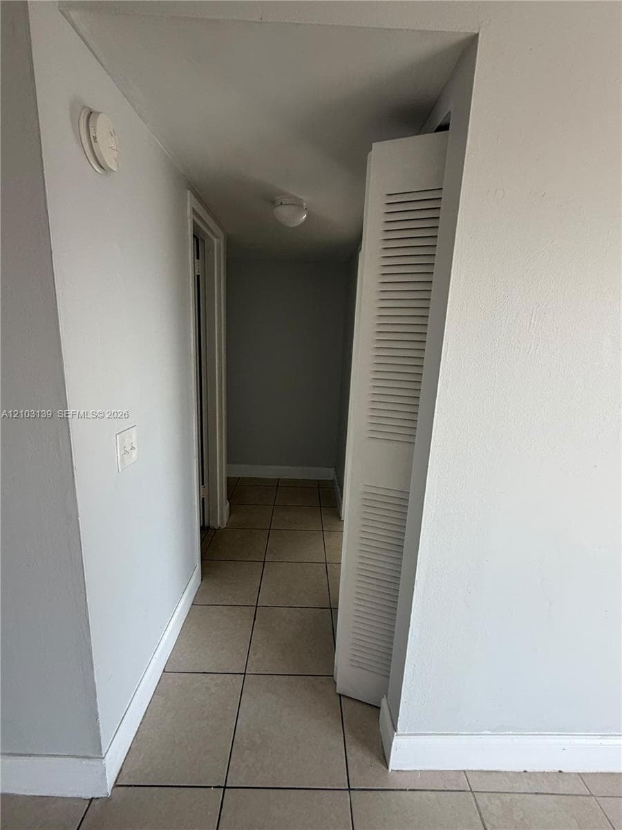 Tile flooring throughout
