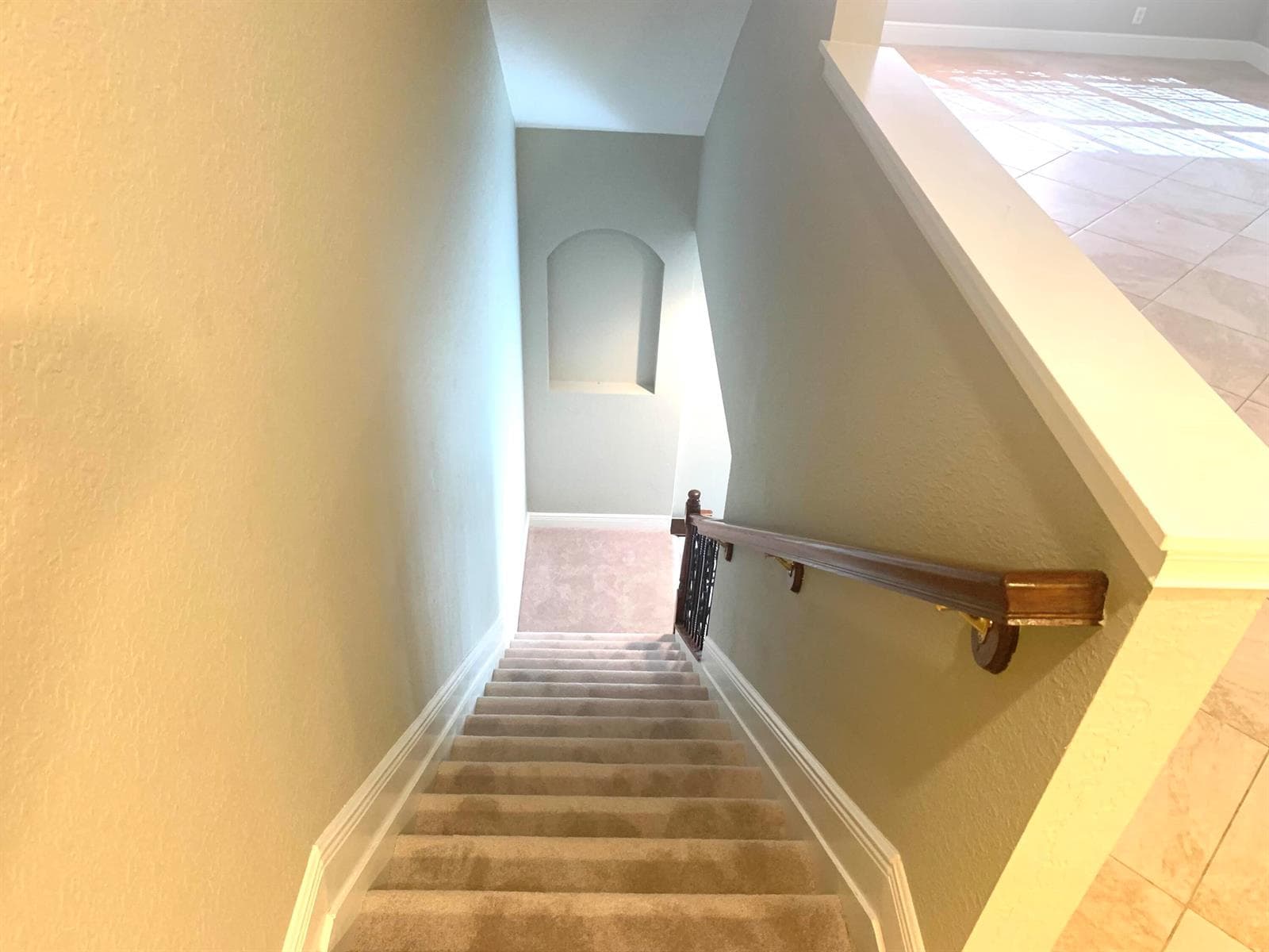 Stairs to den