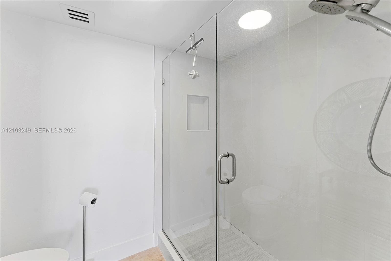 Updated with seamless shower doors