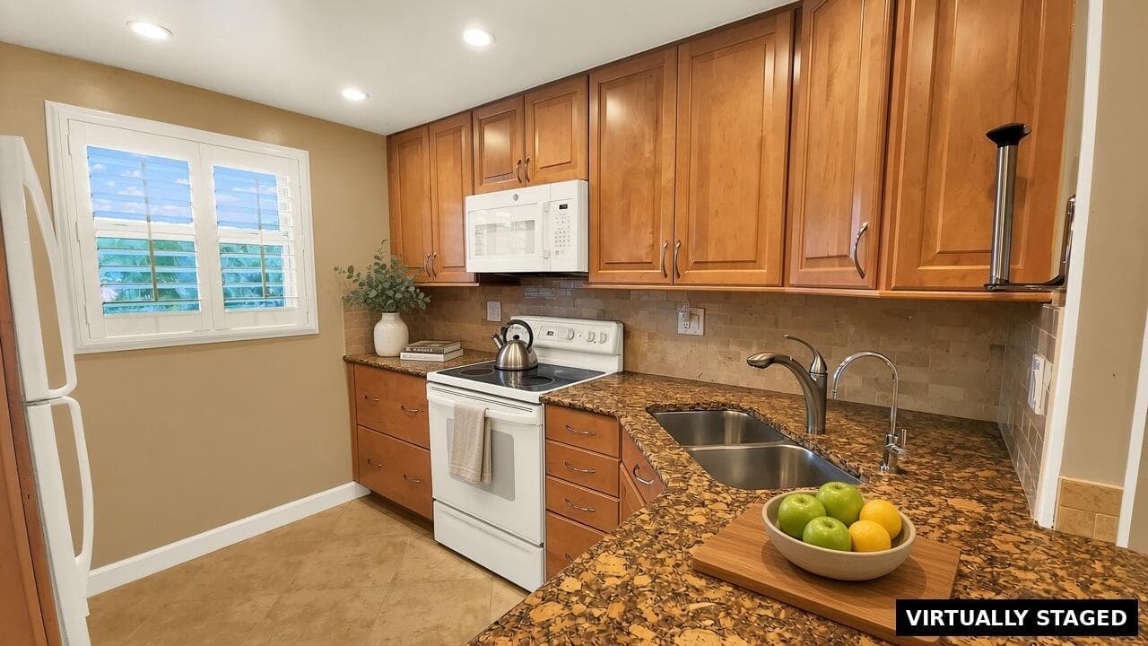 - Virtually Staged Kitchen