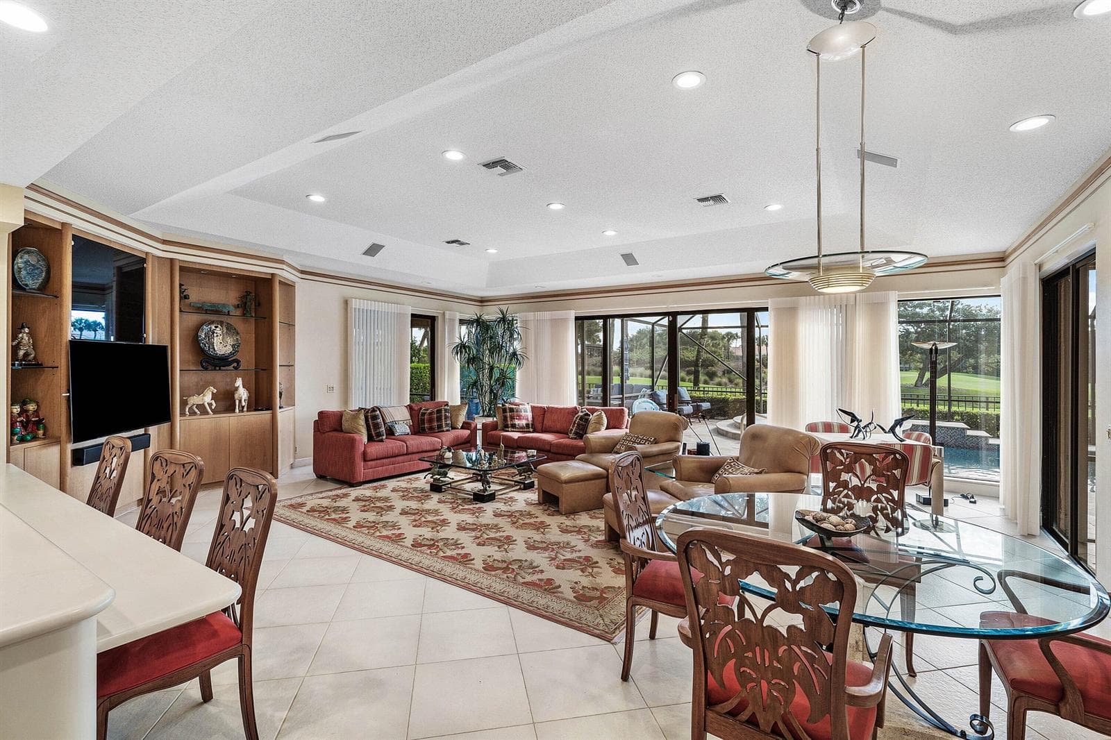 Family room off kitchen