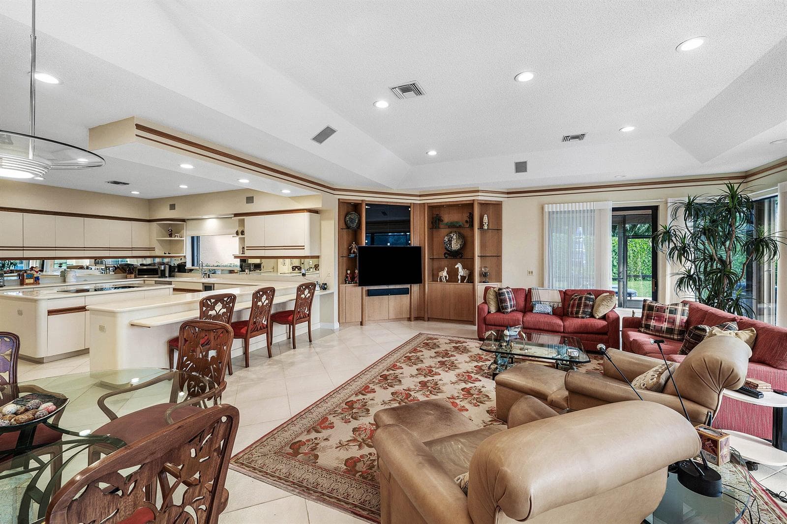 Family room off kitchen
