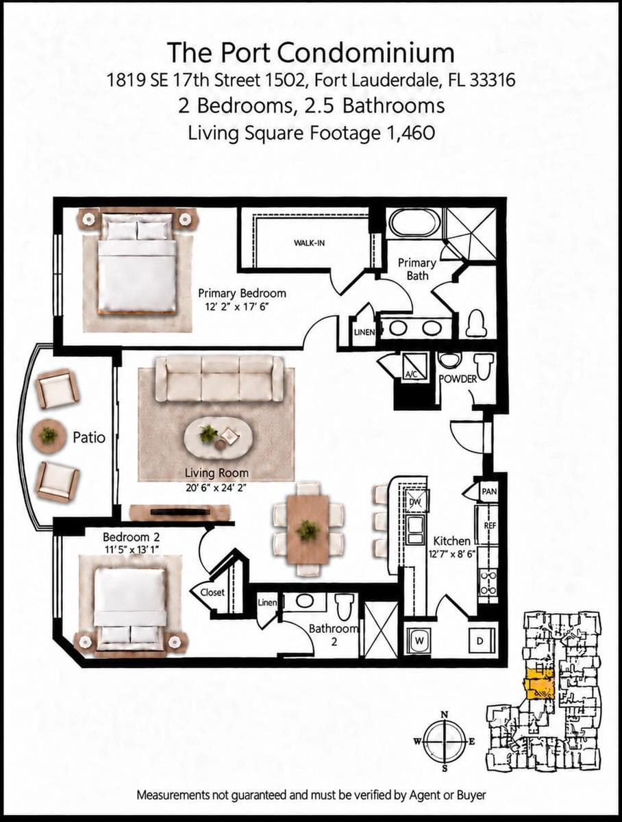 1819 se 17th street #1502 floor plan