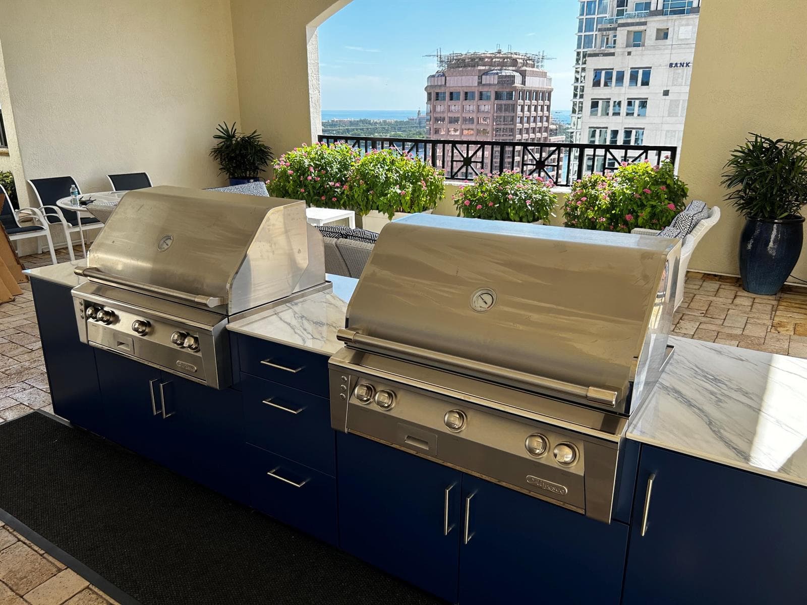 Gas Grills with Ocean Views