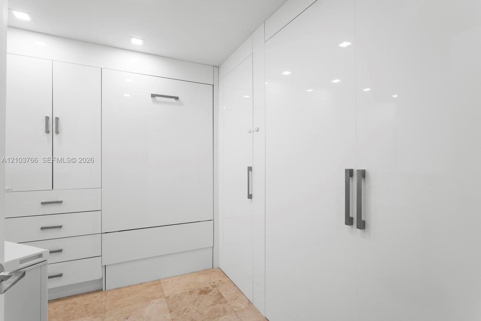 Laundry with murphy bed