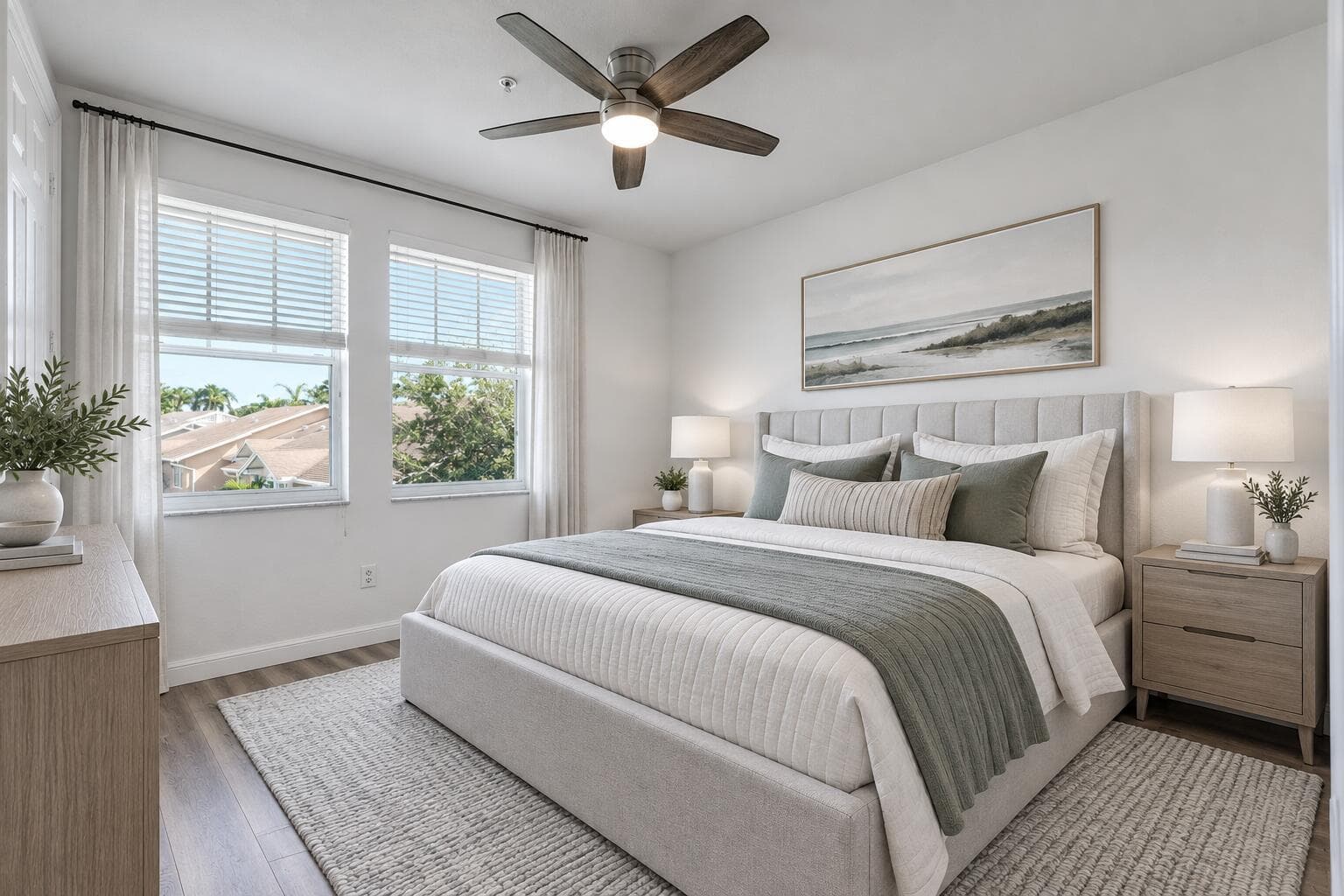 2nd bedroom with staging