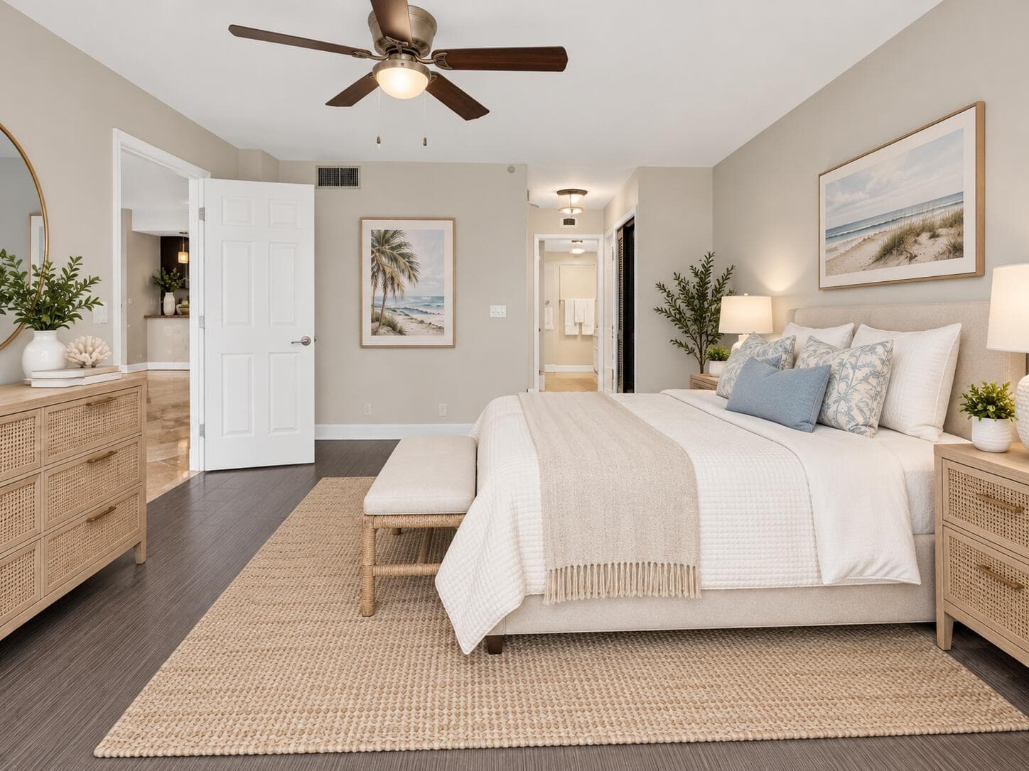 Coastal Luxury Bedroom Retreat