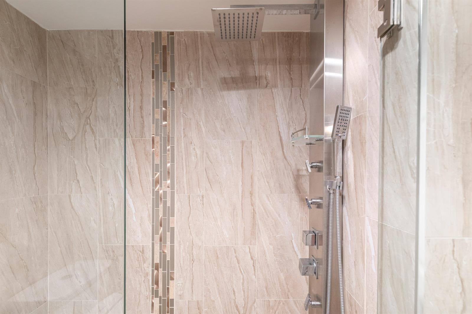 Master shower