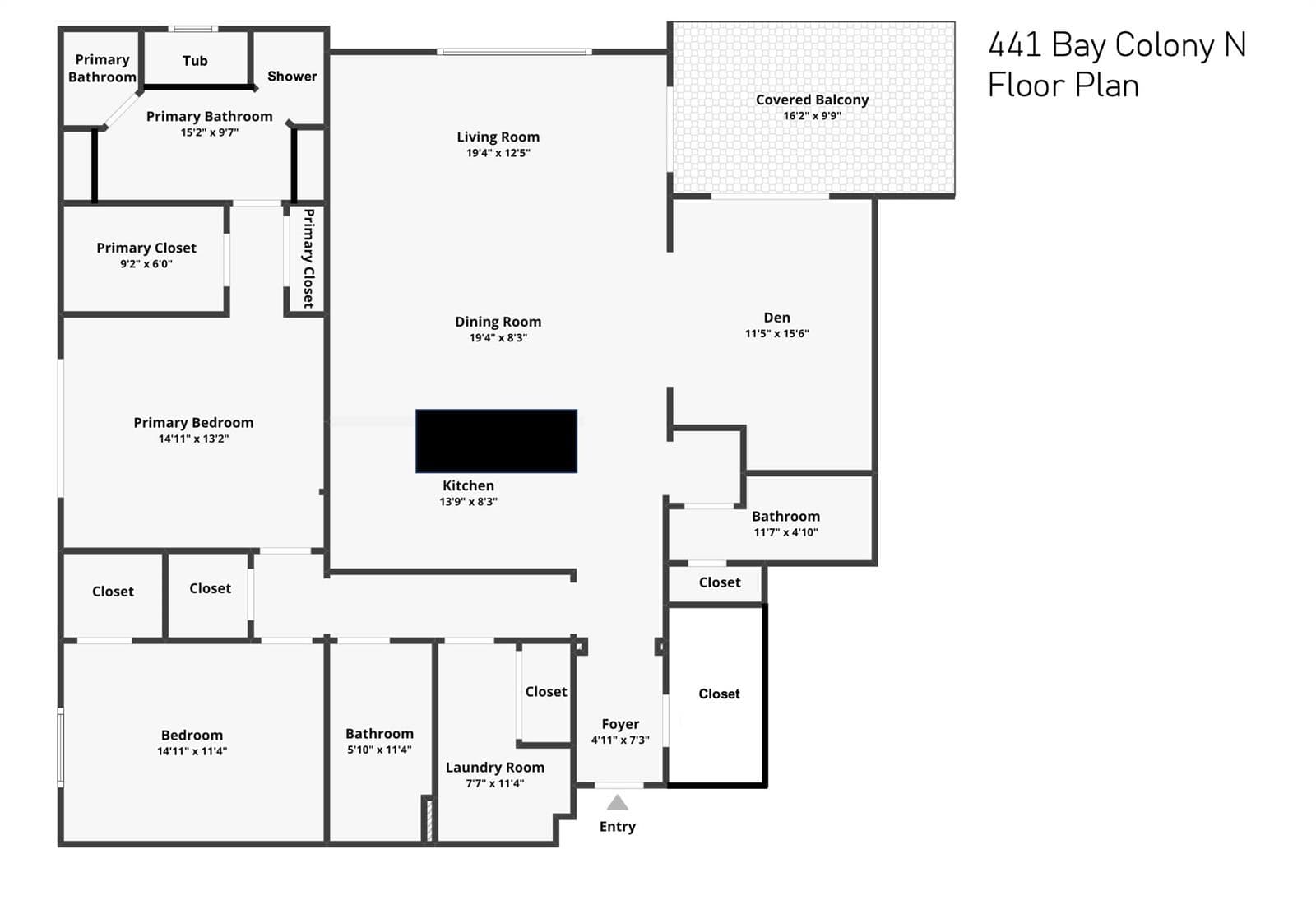 441 Bay Colony Floor Plan