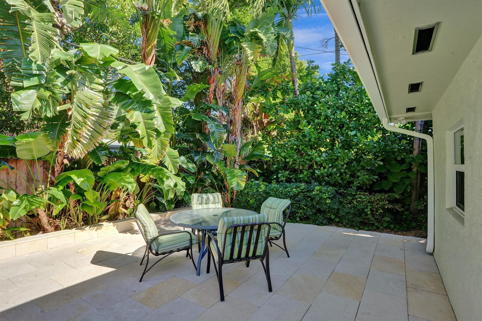 Ultra private backyard