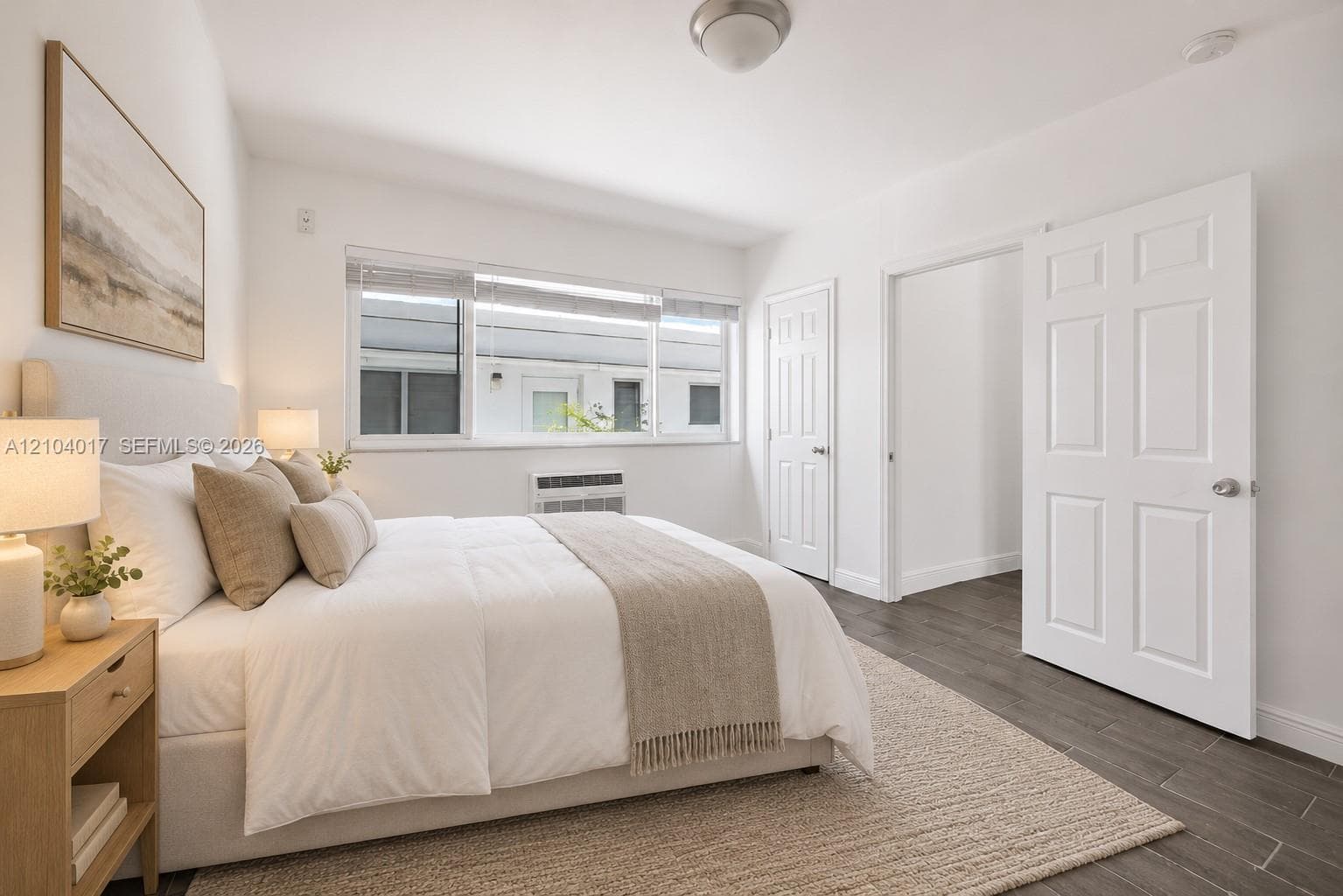 Staged bedroom