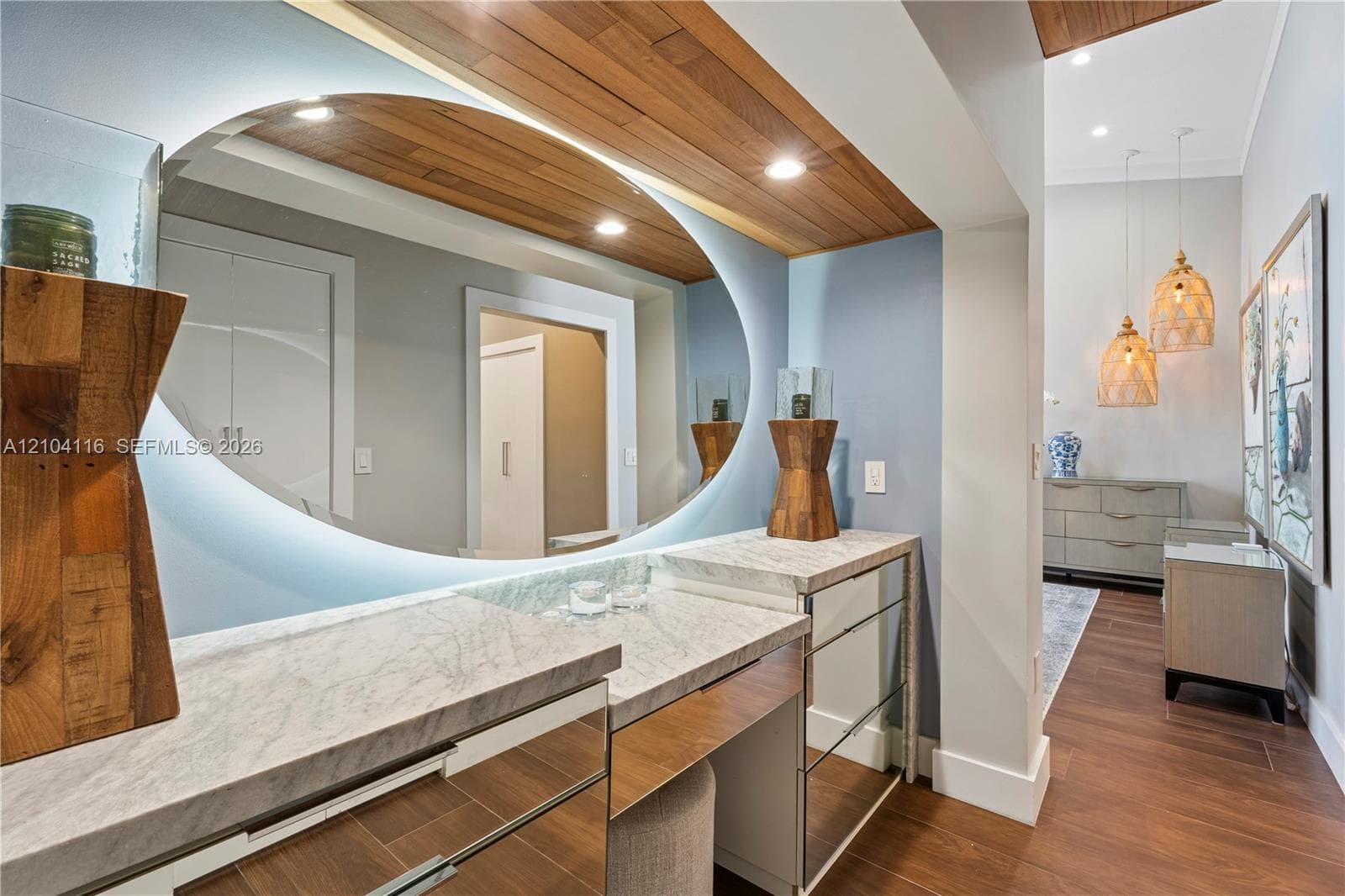 Vanity area off the primary Suite