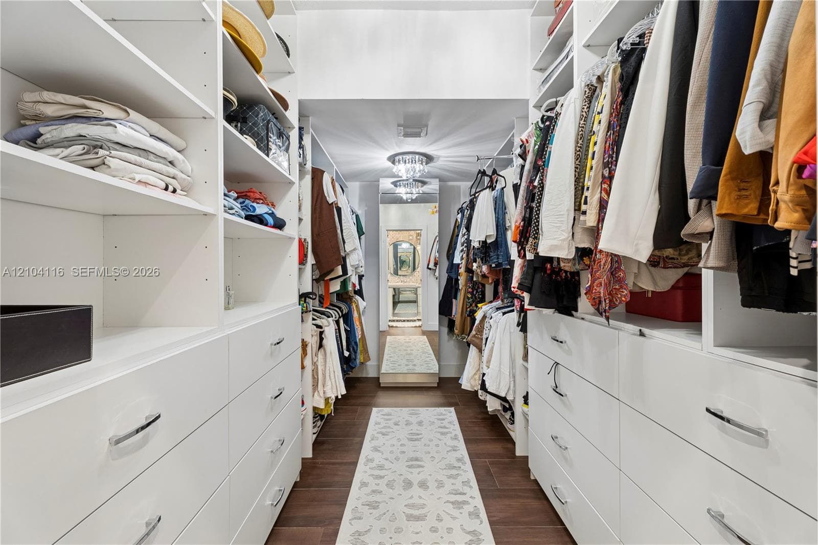 Primary walk-in closet