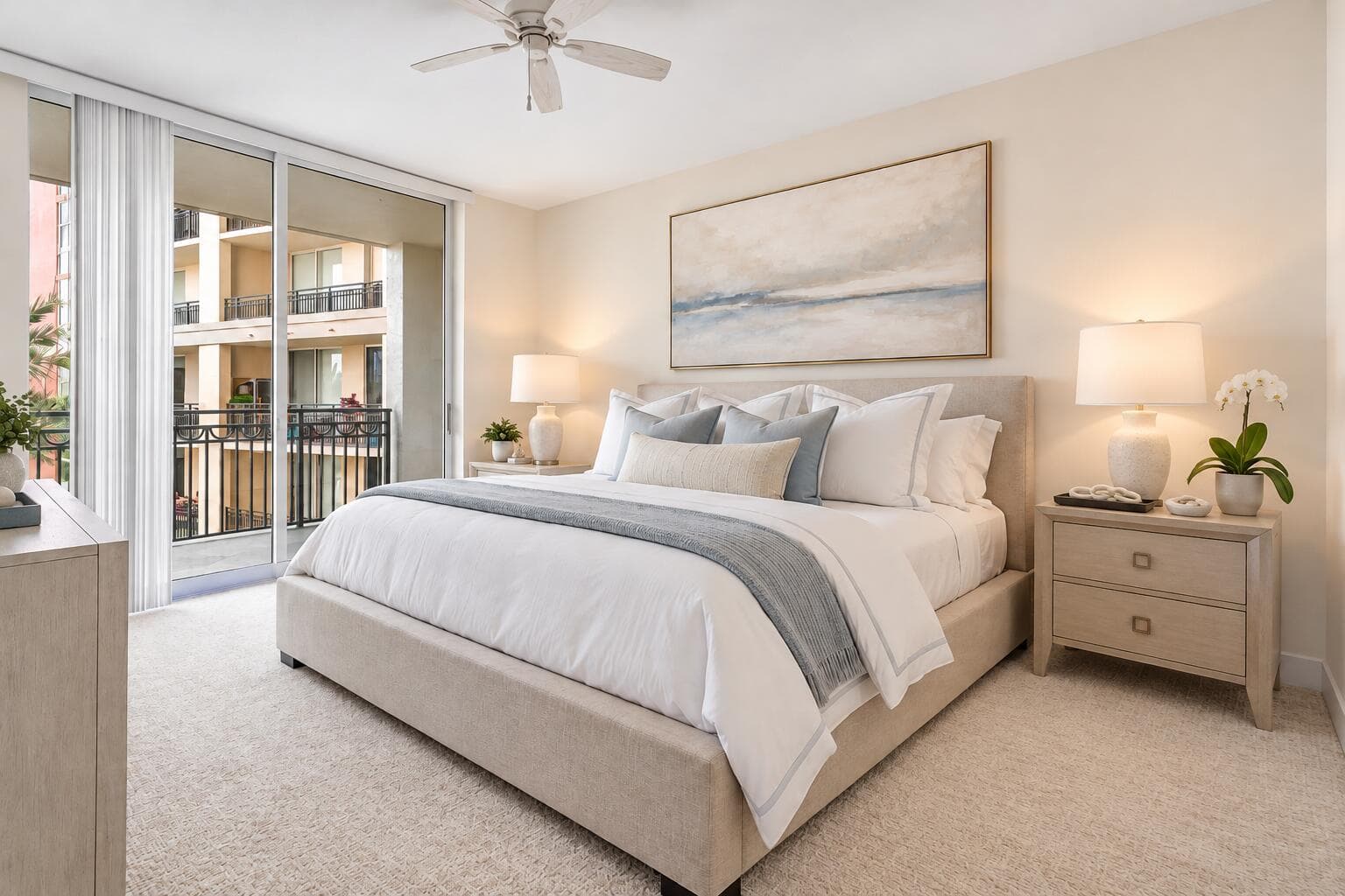 Luxury Primary Bedroom w/ Balcony Access
