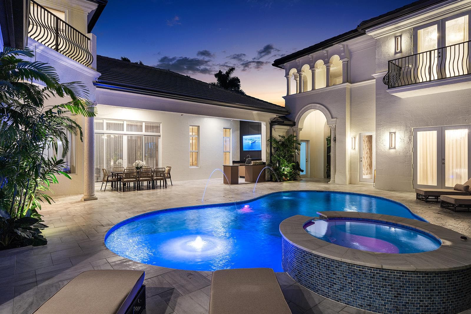 Courtyard Sunset