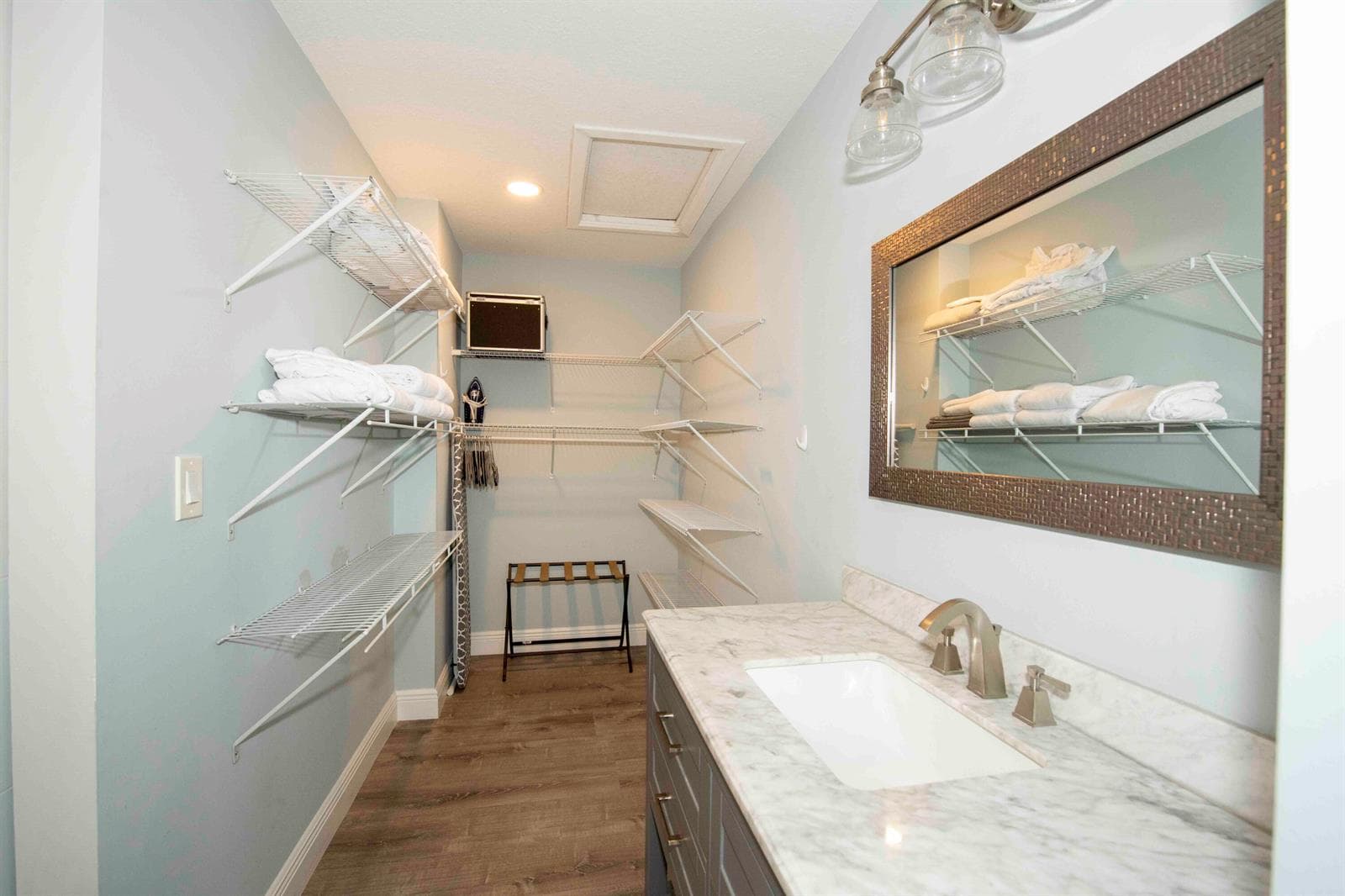 Master bathroom / closet
